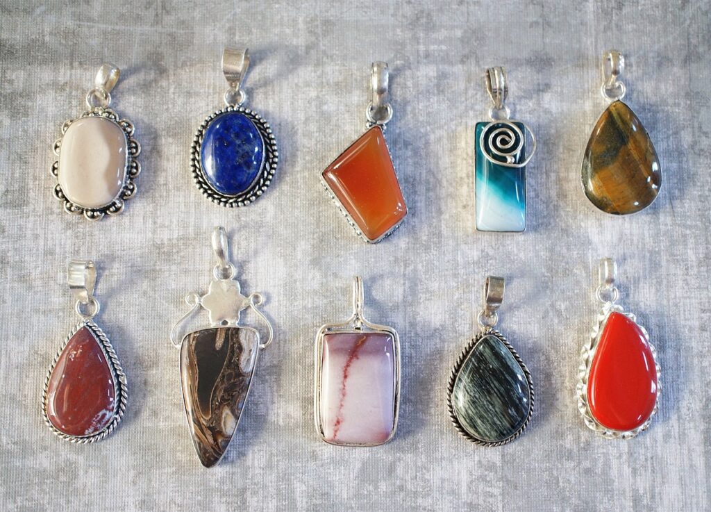 gemstone, pendants, jewelry for small manufacturing business